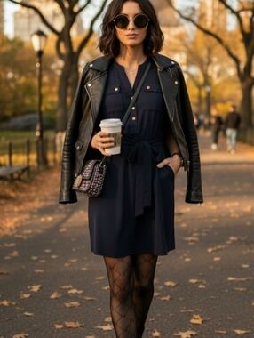 ⚡️Jones NY Navy Dress w/ Gold Buttons